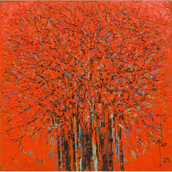 Ablade Glover, Red Forest, 2023 AG187