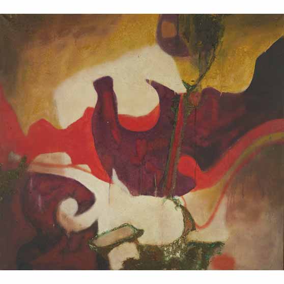 Aubrey Williams, Sun and Earth IV, 1963 AWE387