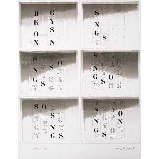 Brion Gysin, Roller Poem, 1977 BG10