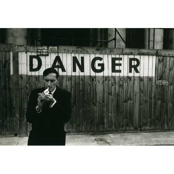 Brion Gysin, 'Danger Series' - Portrait of William S. Burroughs in front of the Théâtre Odeon (Naked Lunch Launch series, Paris, October 1959), 1959, BGOG05C