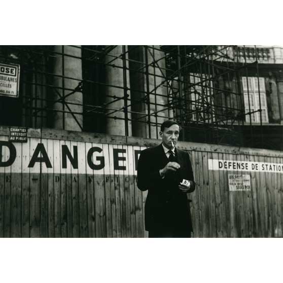 Brion Gysin, 'Danger Series' - Portrait of William S. Burroughs in front of the Théâtre Odeon (Naked Lunch Launch series, Paris, October 1959), 1959, BGOG05D