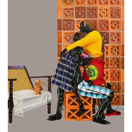 Eddy Kamuanga Ilunga, Profondeur d'identité 2 (Deeper into Identity 2), 2021 EI121