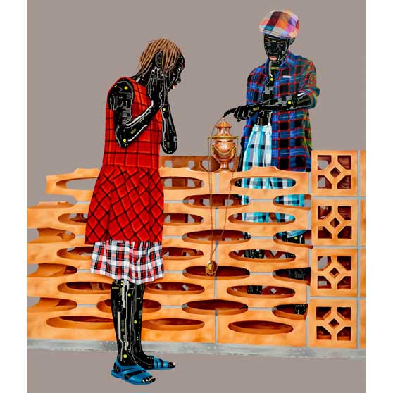 Eddy Kamuanga Ilunga, Profondeur d'identité 3 (Deeper into Identity 3), 2021 EI127