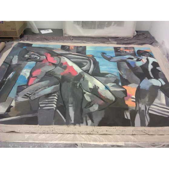 Elisabeth Lalouschek, Port Without Ship, 1986, EL073