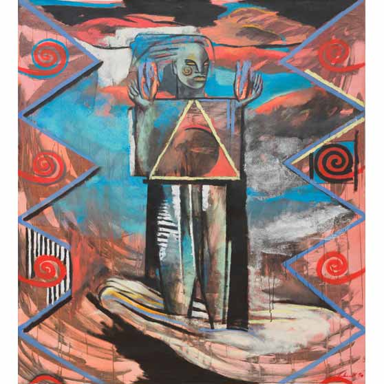 Elisabeth Lalouschek, Nierica - Caressed By Fire, 1990 EL145