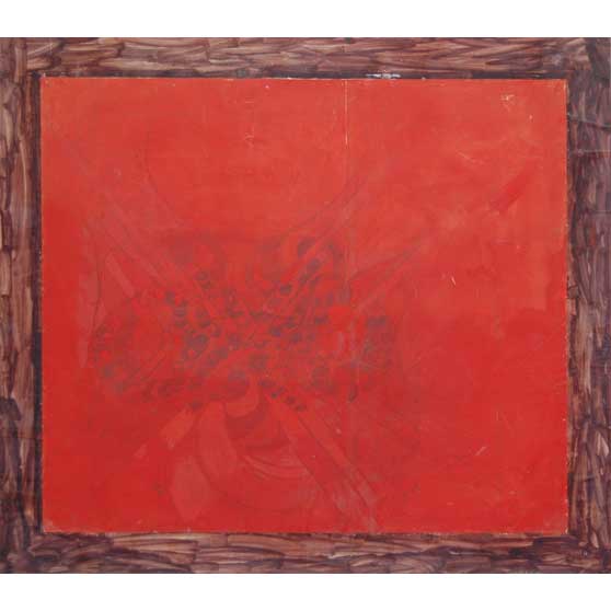 Gerald Wilde, Red Abstract (0-26), 1984, GW10