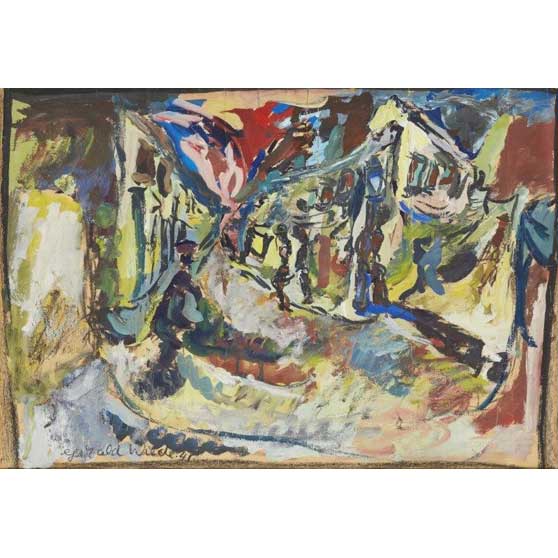 Gerald Wilde, Street scene, 1941, GW149