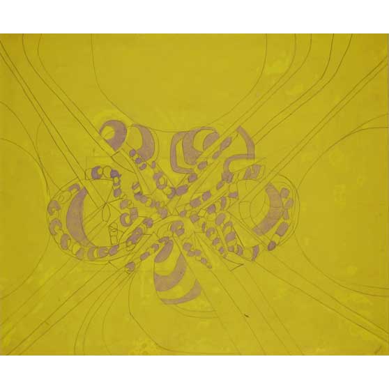 Gerald Wilde, Yellow Abstract, 1984, GW31