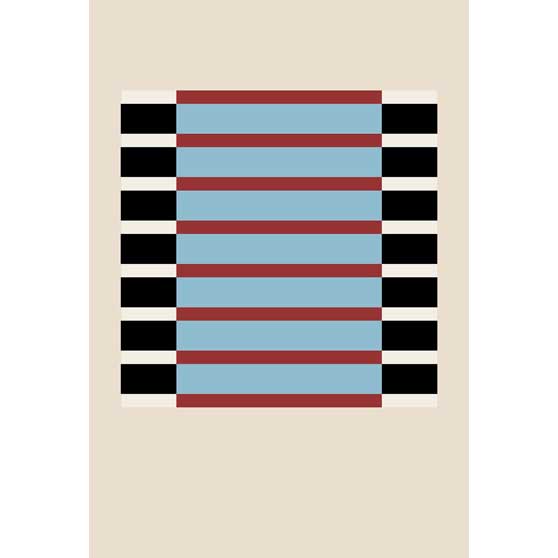 Jordan Ann Craig, She Wore Stripes Print; Sky Blue, 2019, JC012