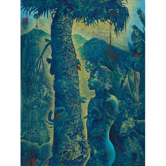 Rafael Trelles, Bosque Azul (Blue Forest), 2021 RT15