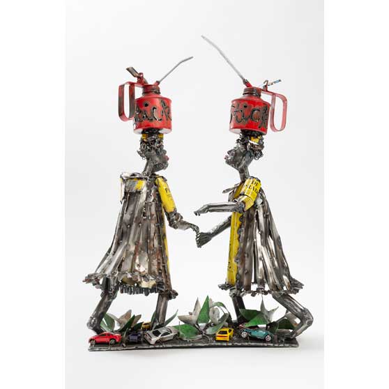 Sokari Douglas Camp, Lips Oil Cans, 2018 SDC041