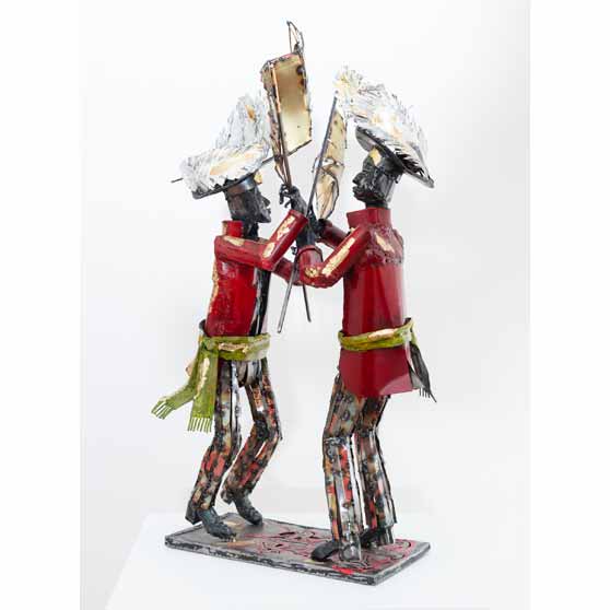 Sokari Douglas Camp, Red Coats and Flags, 2023, SDC082