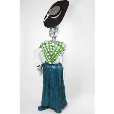 Sokari Douglas Camp, Calico Green Skirt, 2026, SDC093