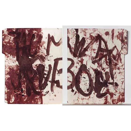 William S. Burroughs, Untitled, c. 1992 WSB100