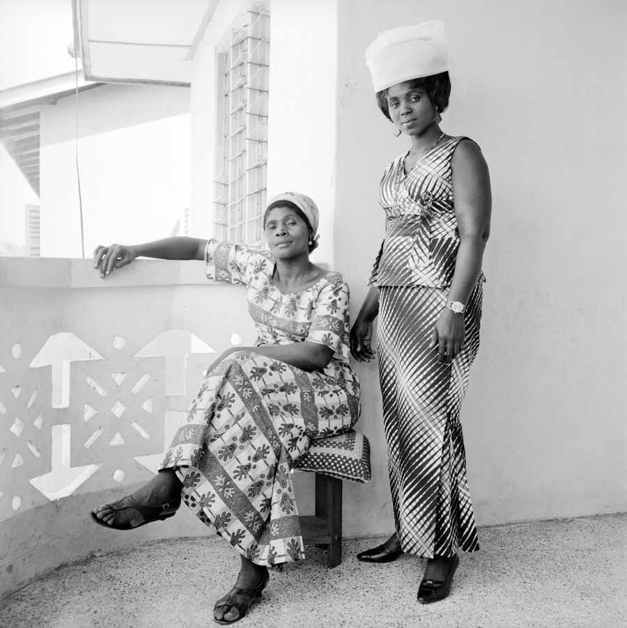 James Barnor, Two Sisters in-law, Florence and Gifty, 1973/74. Lambda print, 70 x 70 cm. Edition of 10 plus 1 artist's proof. 