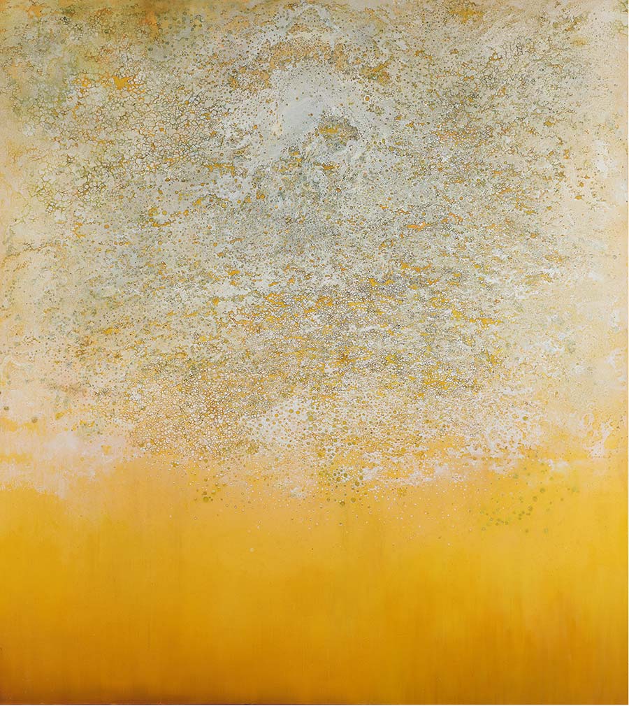 Govinda Sah 'Azad', Absence Presence, 2022. Oil and acrylic on canvas, 180 x 160 cm. 