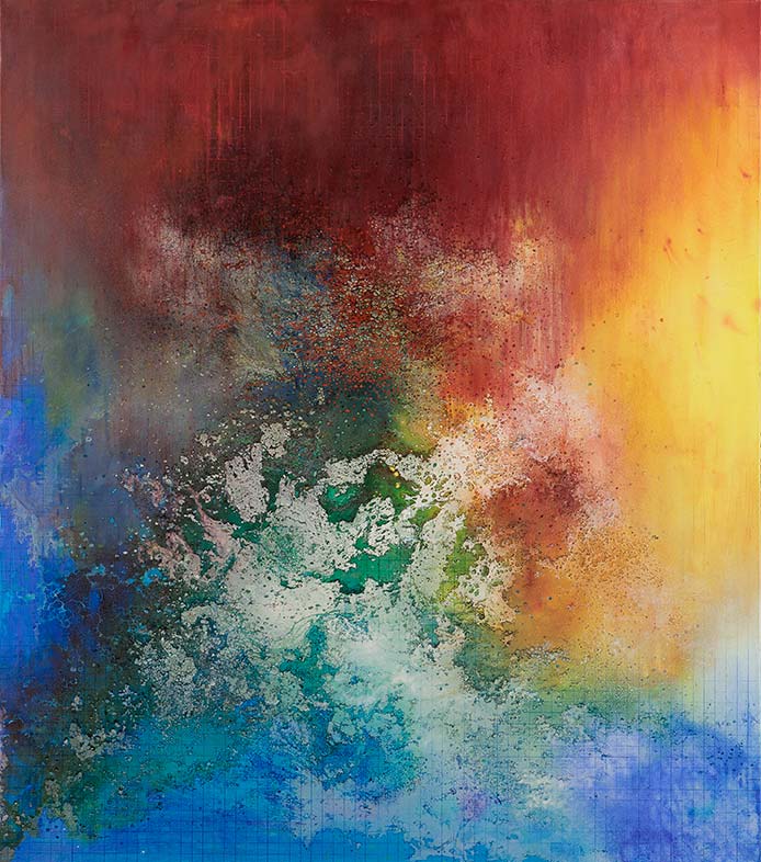 Govinda Sah 'Azad', Ethereal, 20122. Oil and acrylic on canvas, 160 x 140 cm. 