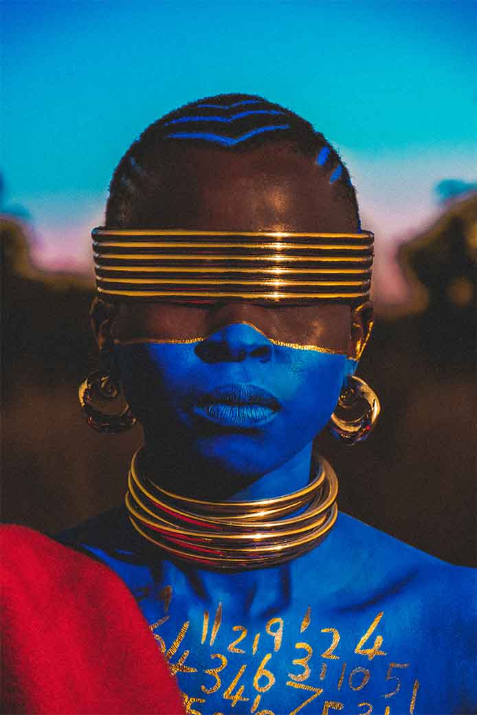 Zana Masombuka, Nges’rhodlweni: eBandla 1, 2023. Giclée print on Hahnemühle FineArt Baryta 325 gsm paper, 84 x 56 cm.Edition of 8. © Zana Masombuka, John Baloy and Bontle Juku. 