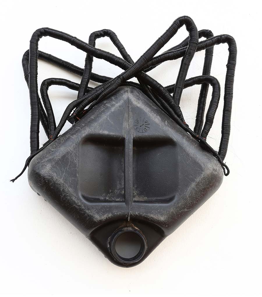 Romuald Hazoumè, Ma Poule, 2013. Found objects, 46 x 42 x 12 cm. 