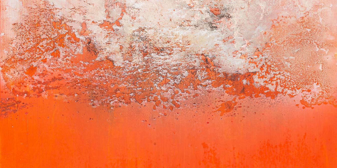 Govinda 'Sah' Azad, Serenity, 2021. Oil on canvas, 160 x 180 cm.