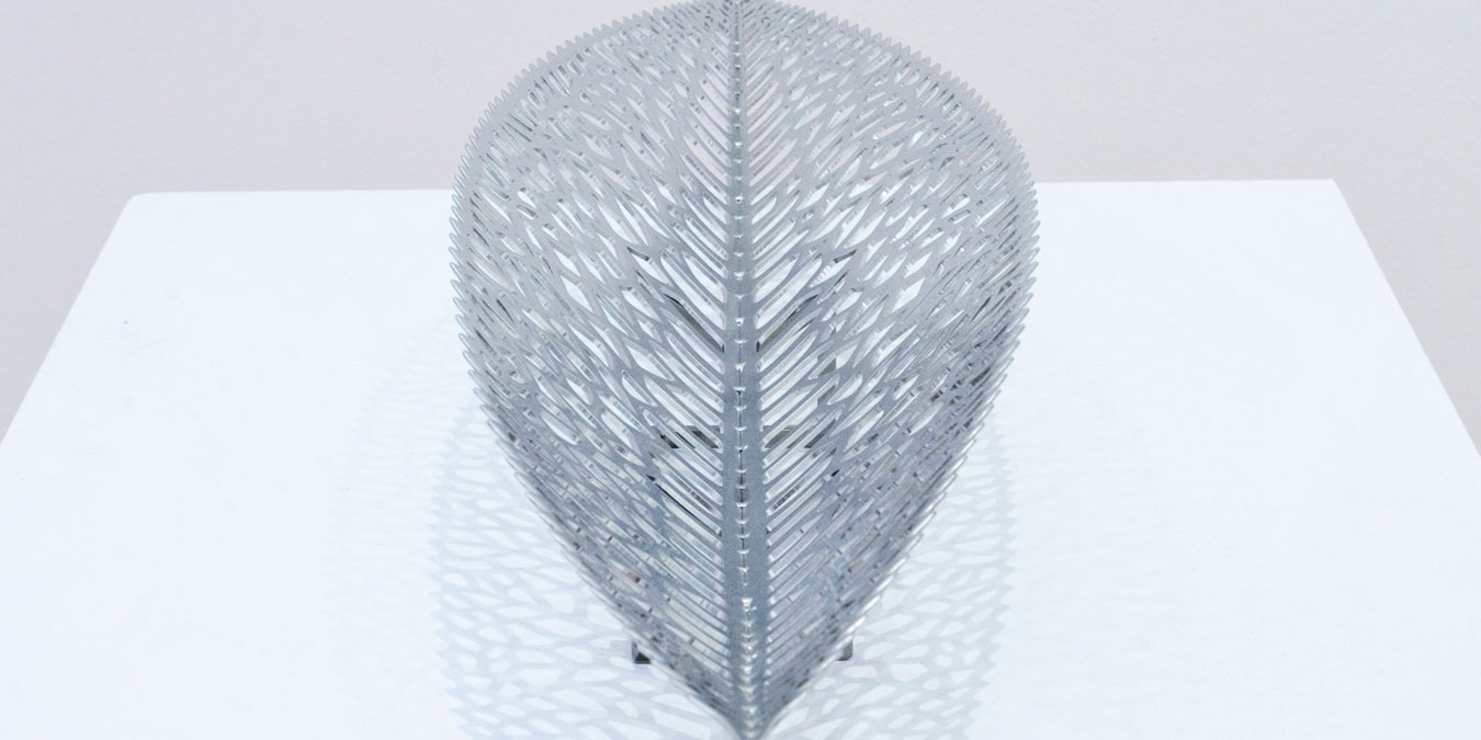 Virginia King, Leaf Vessel, 2010, 316 Marine Grade stainless steel.