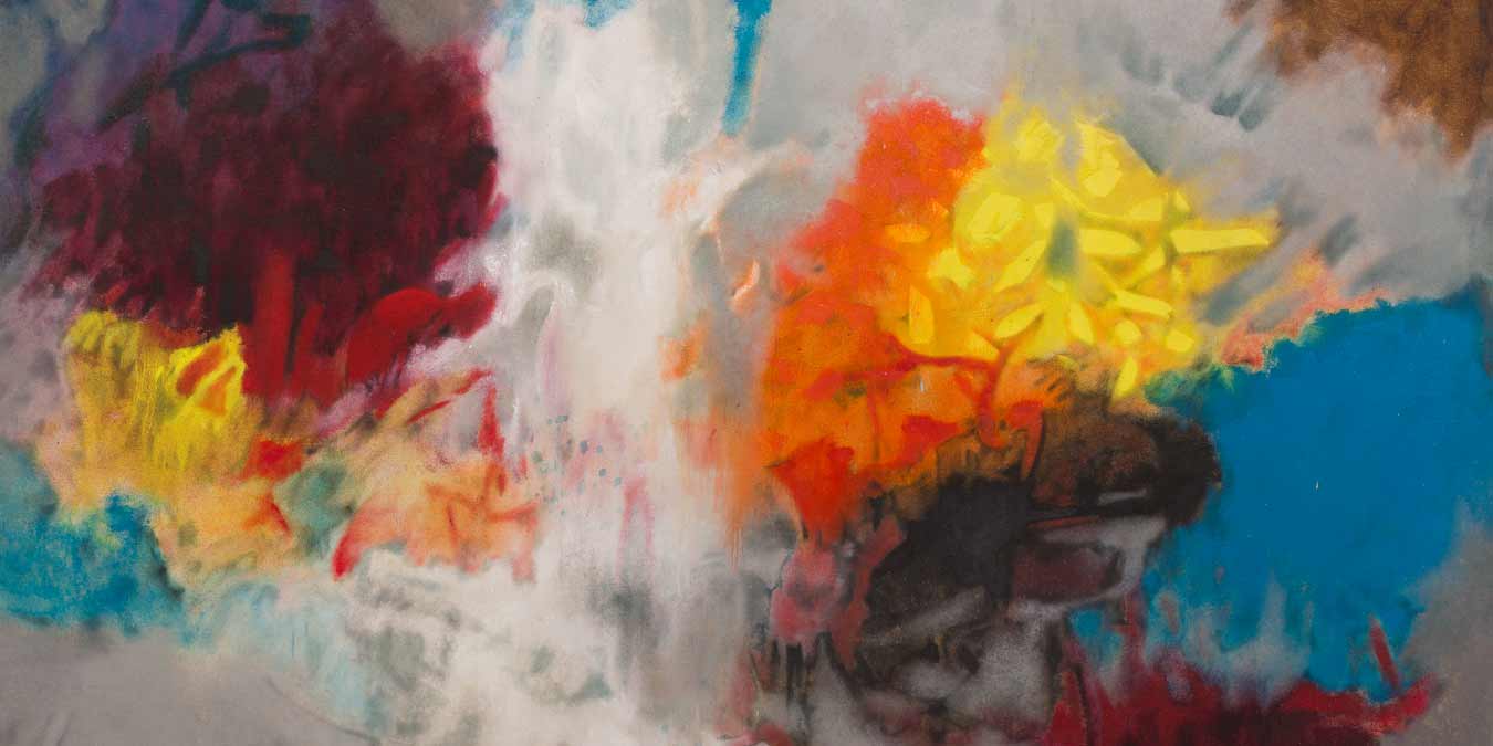 Aubrey Williams,Quartet No 5, opus 92 (Shostakovich series - detail), 1981.Oil on canvas, 132 x 208 cm.