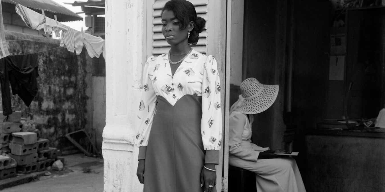 James Barnor, Sunday, Outside Studio EX 23 (detail), 1975. Digital silver gelatin fibre based print, 70 x 70 cm.