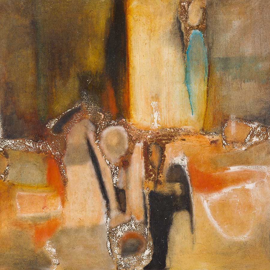 Aubrey Williams, Untitled (detail), c.1962. Oil on canvas, 70 x 80 cm.