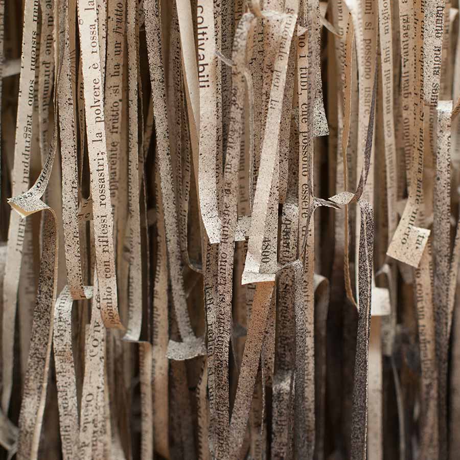 Jukhee Kwon, Dipping into Darkness, 2013. Paper (1 book), 380 x 50 cm.