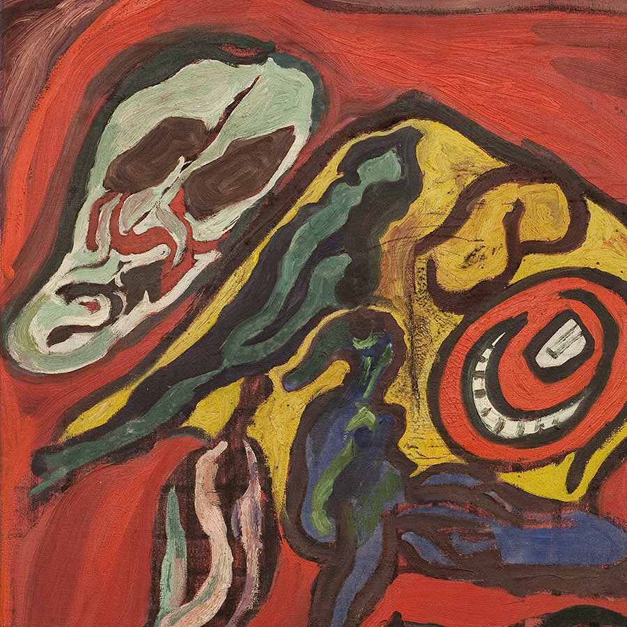Gerald Wilde, The Shriek, 1949. Oil on canvas, 61 x 50 cm.
