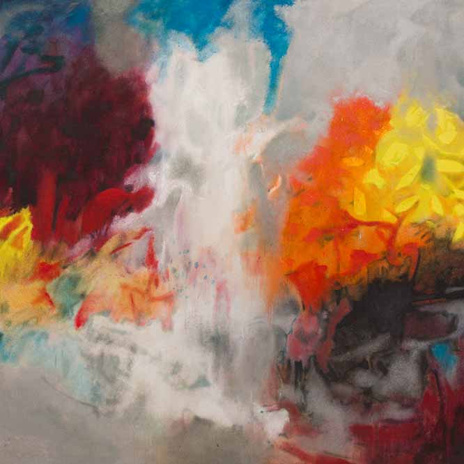 Aubrey Williams,Quartet No 5, opus 92 (Shostakovich series - detail), 1981.Oil on canvas, 132 x 208 cm.