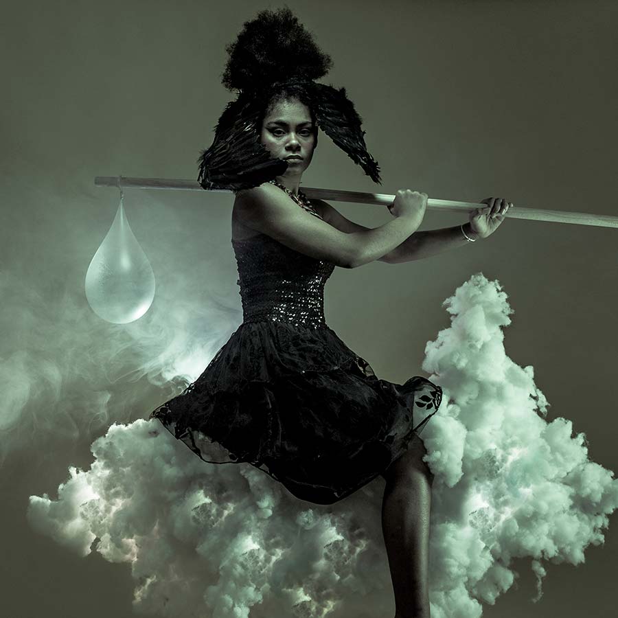 Benji Reid, Moon on a Cloud (detail), 2019. Giclée print, 100 x 100 cm. Ed. of 8.