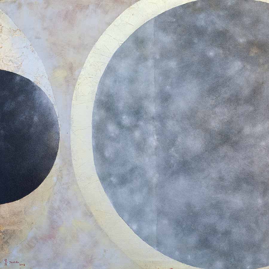 Kenji Yoshida, La Vie (detail), 2008. Oil and metals on canvas, 114 x 195 cm.